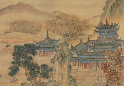 仇英（款） 山水 立轴
